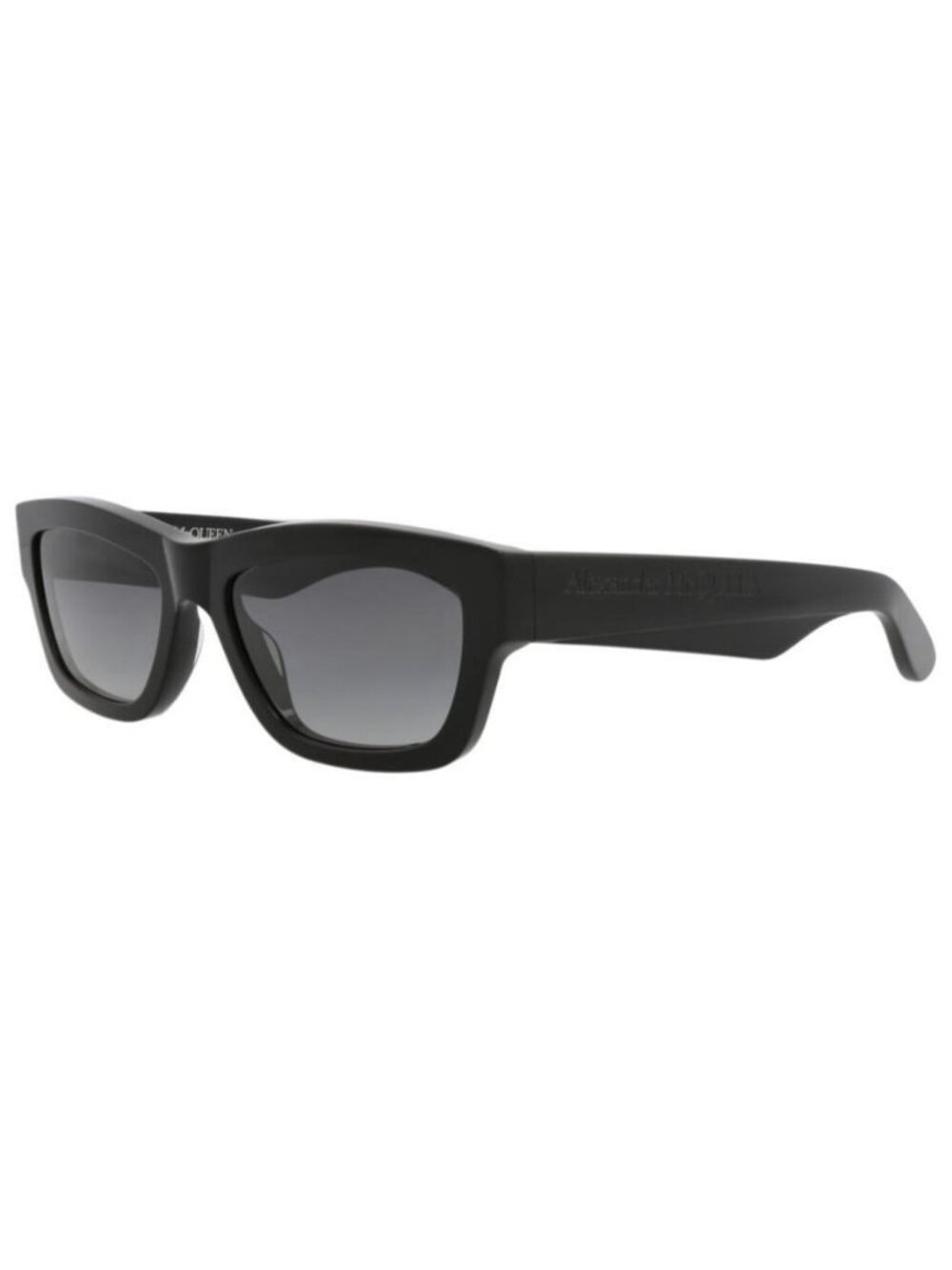 New Alexander McQueen Unisex Square/Rectangle Black Black Grey Fashion Designer